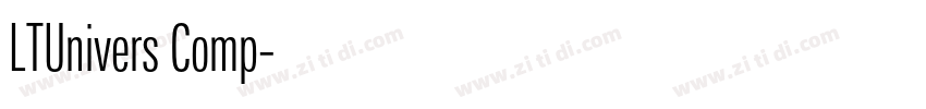 LTUnivers Comp字体转换